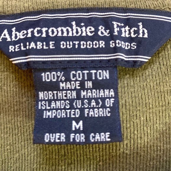 Abercrombie & Fitch olive green top - Picture 3 of 4